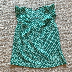 Green Sleeveless Blouse